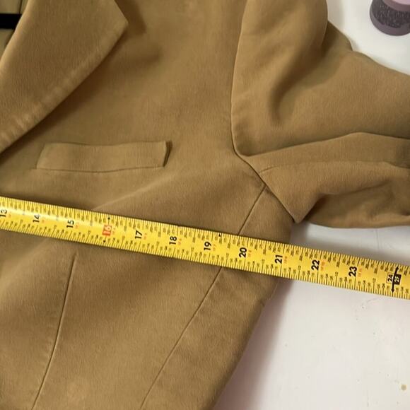 BANANA REPUBLIC 100% POLYESTER TAN BLAZERS SIZE M‎ - Picture 9 of 9